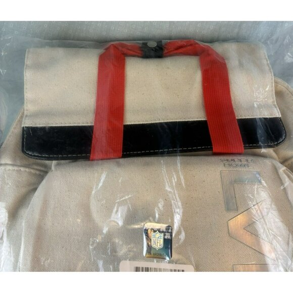 NEW Super Bowl LVI 2021 Backpack Canvas Los Angeles RAMS VS Cincinnati BENGALS - Picture 2 of 12